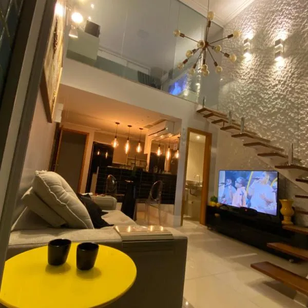 Loft luxo duplex com dois colchões adicionais e sofá cama