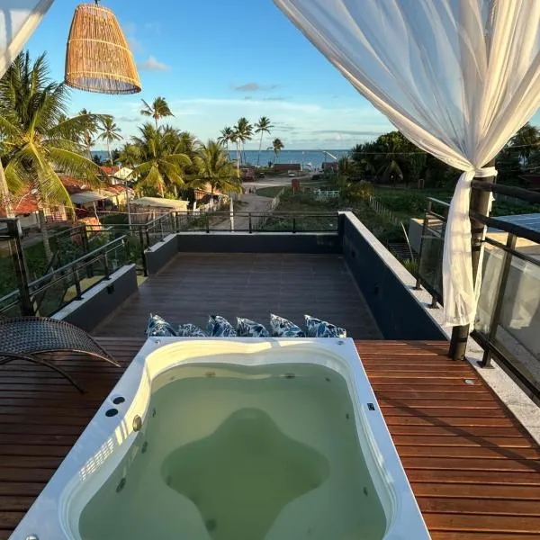 Loft com Jacuzzi e vista para o Mar