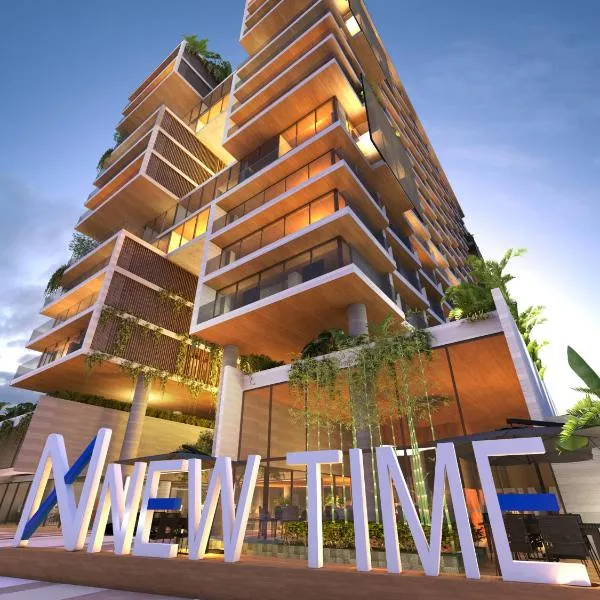 Flat no New Time à beira-mar em Pajuçara