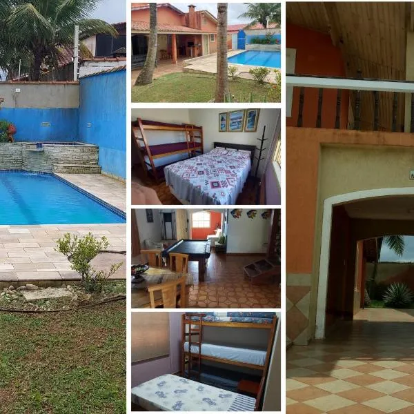 Paraíso Beira Mar, Casa Temporada Itanhaém, 30m Praia, Vista Mar, Piscina, Hidro, Wi-Fi 500 mb, Snooker, Churrasqueira, Garagem Grande, Lazer e Descanso